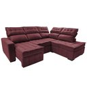 Ver mais imagens de Sofá de Canto Direito 2,65x2,30m Retrátil e Reclinável com Molas Ensacadas Cama inBox Nobre