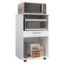 Ver imagem 3 de Balcão de Cozinha Duplo Forno 2 Portas e 1 Gaveta Prata -branco-supremo