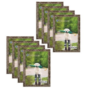 Kit 8 Molduras Porta Retrato 20X30 Marrom