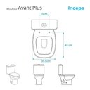 Ver imagem 3 de Assento Sanitário Soft Close Avant Plus Cinza Platina para Vaso Incepa