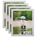 Ver imagem 1 de Kit 4 Porta Retrato Molduras 20x25 Branco