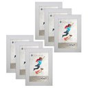 Ver imagem 1 de Kit 6 Molduras Porta Retrato 10X15 Branco