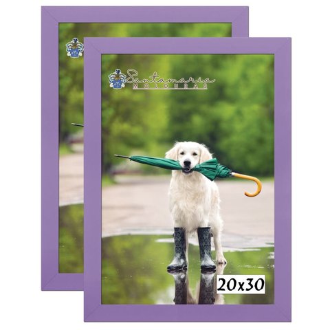 Kit 2 Molduras Porta Retrato 20X30 Lilás