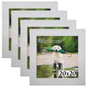 Ver imagem 1 de Kit 4 Porta Retrado Molduras 20x20 Branco