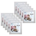 Ver imagem 1 de Kit 10 Porta Retrado Molduras 15x15 Branco