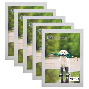 Kit 5 Molduras Porta Retrato 20X30 Branco