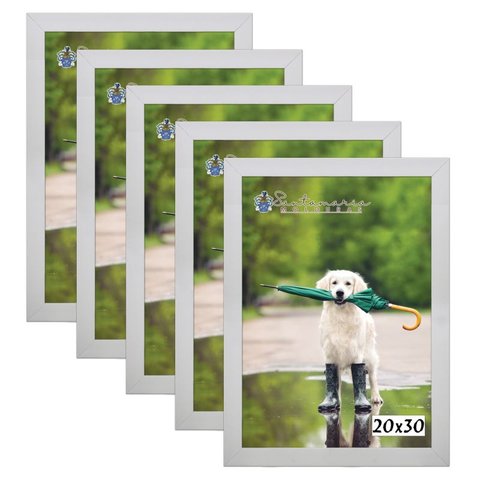 Kit 5 Molduras Porta Retrato 20X30 Branco