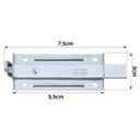 Ver imagem 2 de Ferrolho Trinco Tarjeta Fecho Chato para Porta Janela Portão 5,5cm Zincado | Silvana | Kit 05 Un