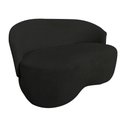 Ver imagem 2 de Namoradeira Decorativa Beatriz Orgânica Suede Preto