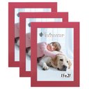Ver imagem 1 de Kit 3 Molduras Porta Retrato 15X21 Rosa