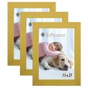 Ver imagem 1 de Kit 3 Molduras Porta Retrato 15X21 Amarelo