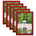 Ver imagem 1 de Kit 5 Molduras Porta Retrato 20X30 Vermelho