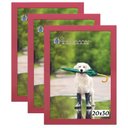 Ver imagem 1 de Kit 3 Molduras Porta Retrato 20X30 Rosa