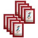 Ver imagem 1 de Kit 8 Molduras Porta Retrato 10X15 Vermelho