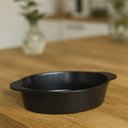 Ver imagem 3 de Jogo 12 Travessas para Servir Preta Saladeira Plástico 550ml Oval Coza Uno Petiscos Porções