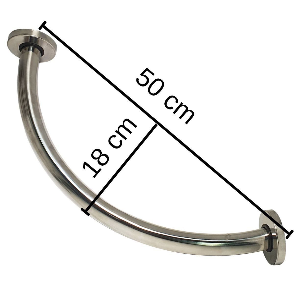 Barra de Apoio Canto Inox 50 Cm - 04013 - 3
