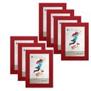 Ver imagem 1 de Kit 7 Molduras Porta Retrato 10X15 Vermelho