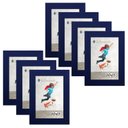 Ver imagem 1 de Kit 7 Molduras Porta Retrato 10X15 Azul