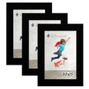 Ver imagem 1 de Kit 3 Molduras Porta Retrato 10X15 Preto