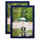 Ver imagem 1 de Kit 2 Molduras Porta Retrato 20X30 Azul