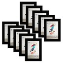 Ver imagem 1 de Kit 10 Molduras Porta Retrato 10X15 Preto