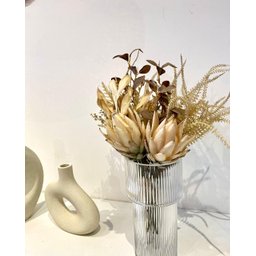 Ramalhete Protea Pastel Planta Artificial Único - 3
