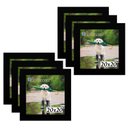 Ver imagem 1 de Kit 6 Porta Retrado Molduras 20x20 Preto
