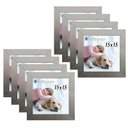 Ver imagem 1 de Kit 8 Porta Retrado Molduras 15x15 Prateado