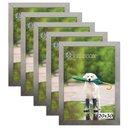 Ver imagem 1 de Kit 5 Molduras Porta Retrato 20X30 Prateado