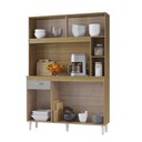 Ver imagem 3 de Cozinha Kit Duda 120cm Damasco Ripado Off White- Poquema