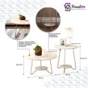 Ver imagem 3 de Conjunto Mesa de Centro e Lateral Liz:Off White