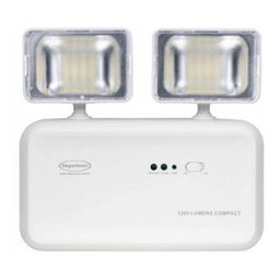 Iluminação Luz Emergência Led 1200 Lúmens Compact 2 Faróis - 1