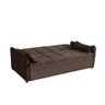 Sofá Cama 2,00m 3 Lugares Suede Vienna Marrom - 5