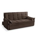 Ver imagem 3 de Sofá Cama 2,00m 3 Lugares Suede Vienna Marrom