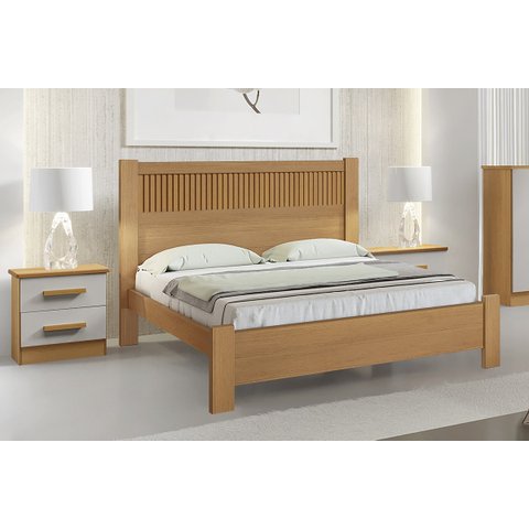 Cama Casal Primícia 100% Mdf D Doro Móveis - Cinamomo