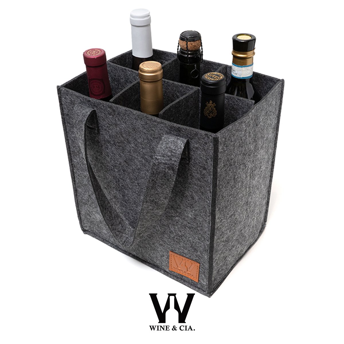 Bolsa Porta Vinho Sacola P/ Levar 6 Garrafas Bebida Portátil - 8