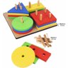 Brinquedo Pedagogico Madeira Prancha de Selecao 16pcs - 5