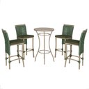Ver imagem 1 de Mesa Bistro e 4 Banquetas Roma Fendi Corda Náutica 13 Trama Original
