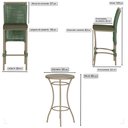 Ver imagem 2 de Mesa Bistro e 4 Banquetas Roma Fendi Corda Náutica 13 Trama Original
