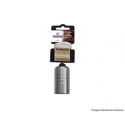 Prumo Metal Parede Ramada N3 500g Banhado 1463
