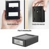 4 Mini Luminária Led Arandela Slim Solar IP65 De Sobrepor Luz Branco Quente 2 Fachos Com Direção Par - 3