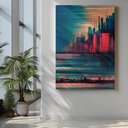 Ver imagem 3 de Quadro Decorativo Abstrato - Silhueta Urbana Elegante