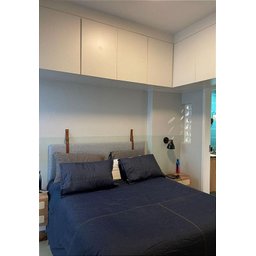 Cabeceira Estofada Casal 1 Bloco Não É Segredo Linho Cinza Claro 140x60 - 1