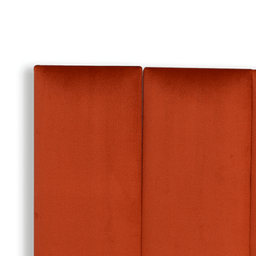 Cabeceira Queen Modulada Reta Cama Box Veludo Terracota - 4