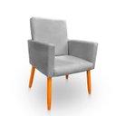 Ver imagem 4 de Poltrona Cadeira para Sala Confortável e Minimalista Nina Suede