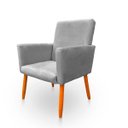 Ver imagem 5 de Poltrona Cadeira para Sala Confortável e Minimalista Nina Suede