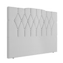 Ver imagem 1 de Cabeceira para Cama Box King 193 Cm Amanda Corino Branco I02 - D'Rossi