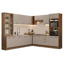 Ver imagem 2 de Armário de Cozinha Completa 549cm Rustic/crema Agata Madesa 01 Rustic/crema