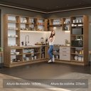 Ver imagem 5 de Armário de Cozinha Completa 549cm Rustic/crema Agata Madesa 01 Rustic/crema