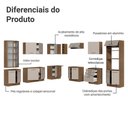 Ver imagem 4 de Armário de Cozinha Completa 549cm Rustic/crema Agata Madesa 01 Rustic/crema